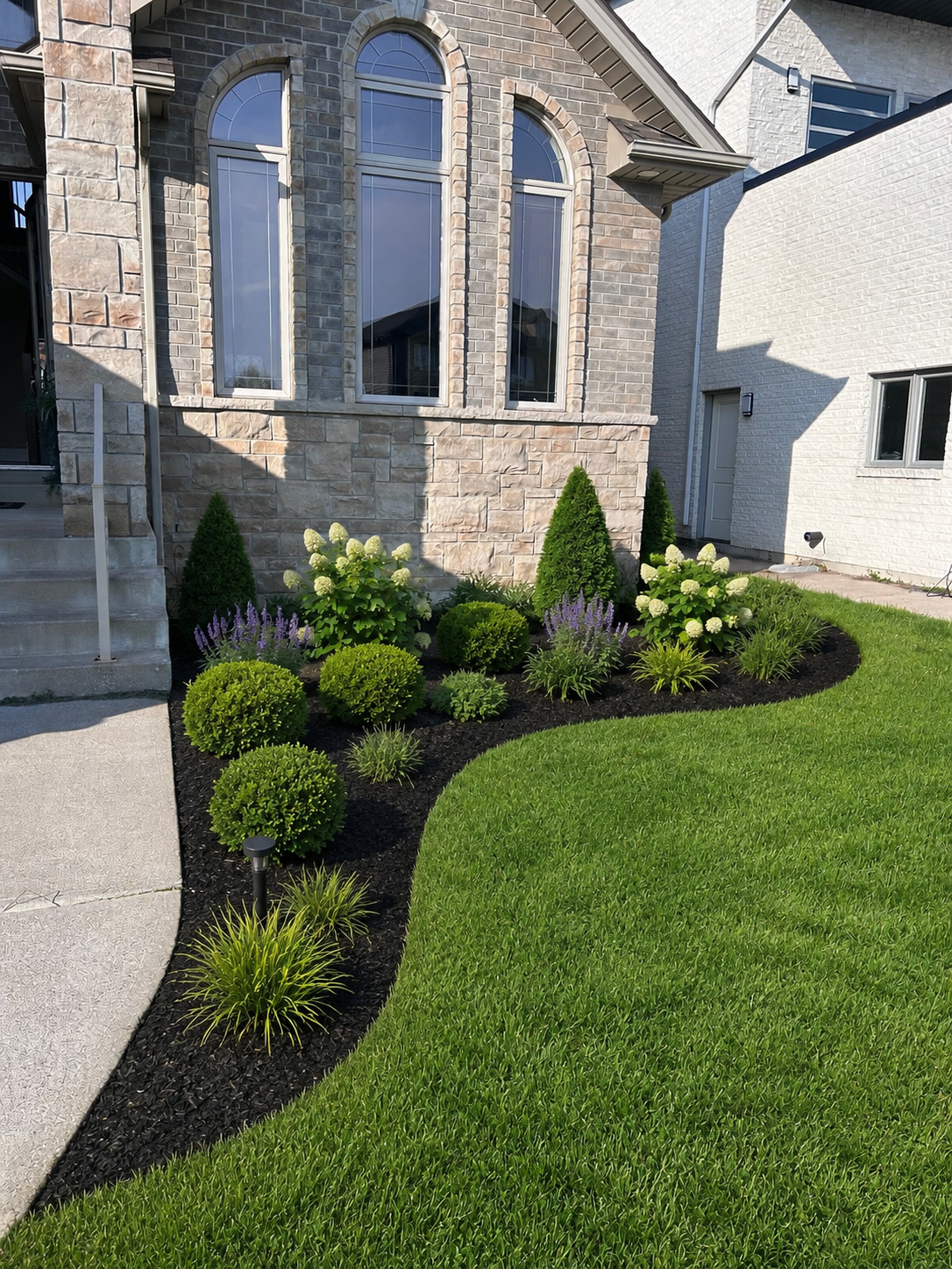 After landscaping