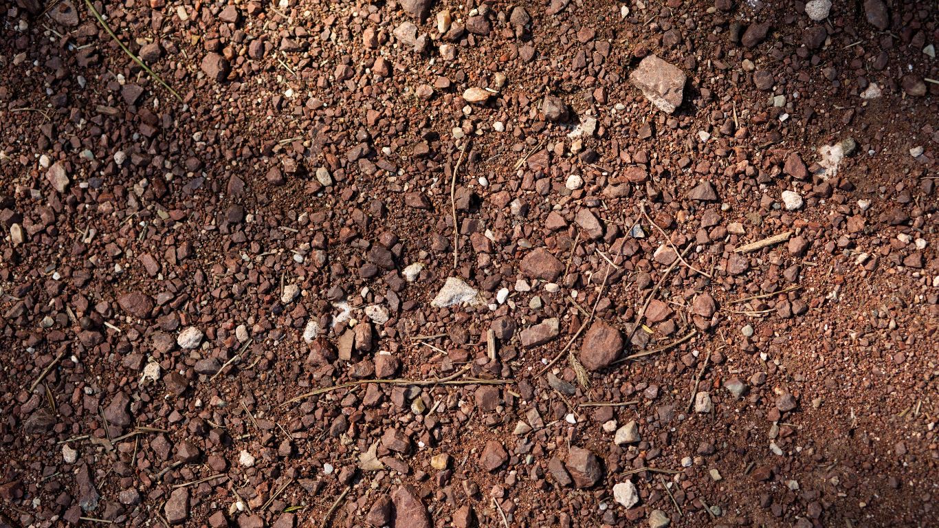 Truck pouring concrete walkway